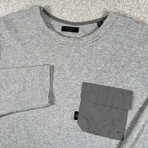 Ted Baker Sweatshirt Made In Britain Brichin Crewneck Pullover‎ Gray Large